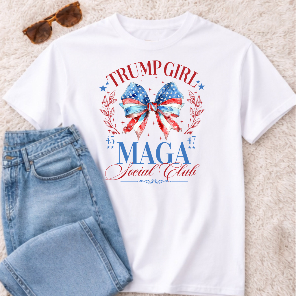 Trump Girl Maga Social Club Graphic Tee