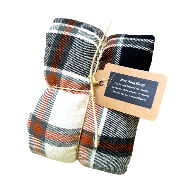 Flannel Unscented Therapy Rice Neck Wraps