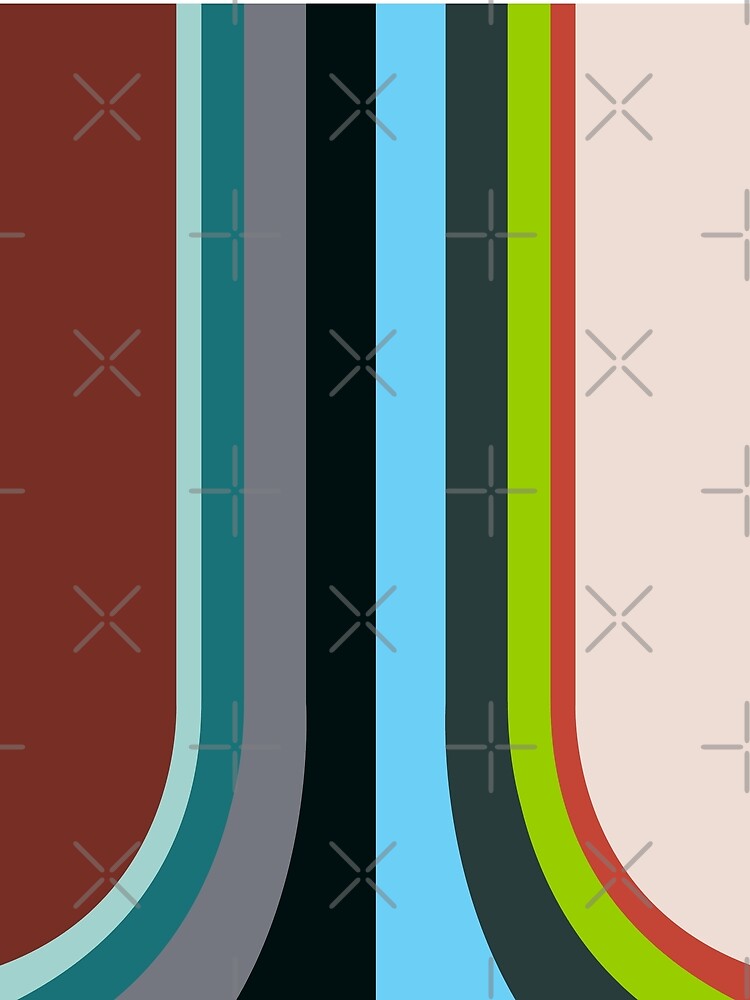 Mid-Century Modern Rainbow 7 by MaryJaneRC