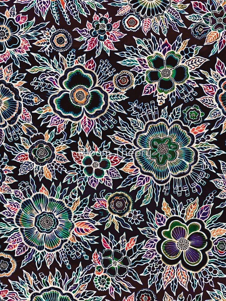 Neon Garden | Psychedelic Floral | Hestia Collection by Bloom Theory