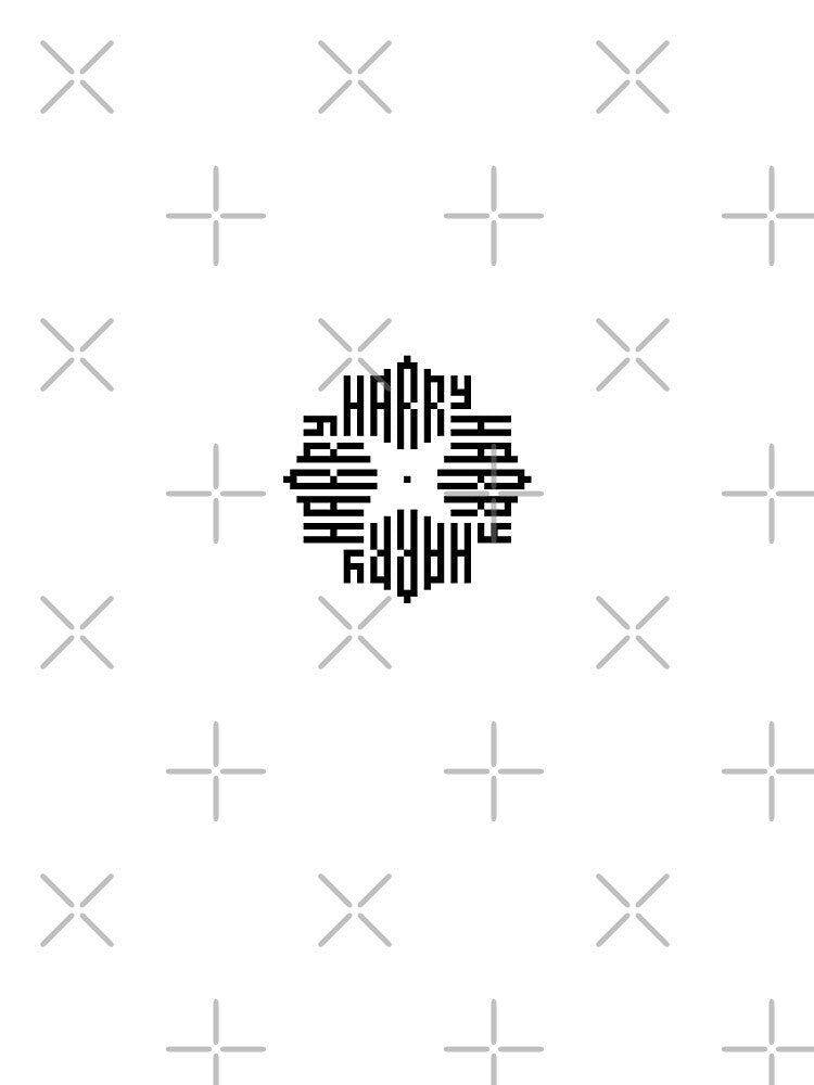 HARRY | Black  | Modern Geometric Kufi Calligraphy | From Name to Art by FOR YOUR NAME