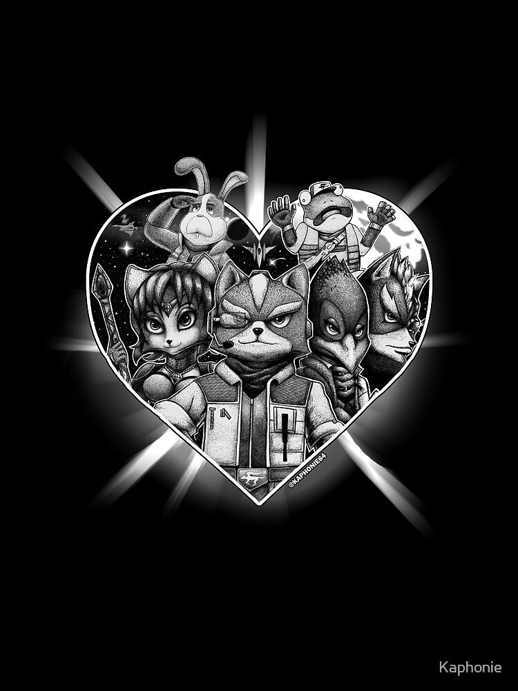 Heart 4 STAR FOX <3 | ORIGINAL BLACK VERSION | @kaphonie64 by Kaphonie