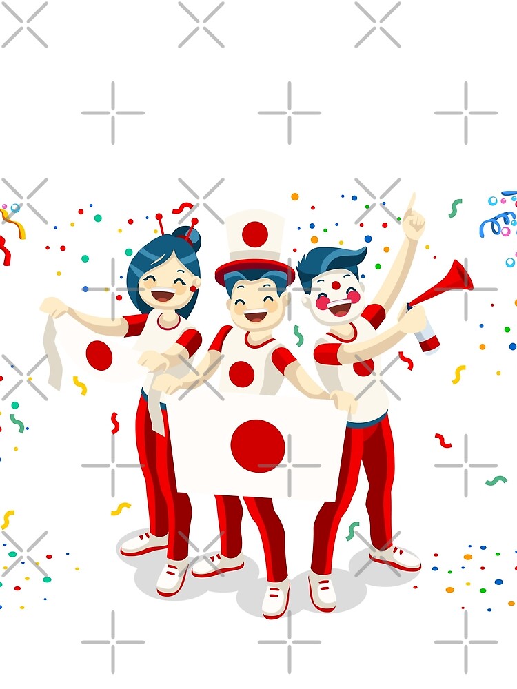 Japan Flag Football Fans by aurielaki