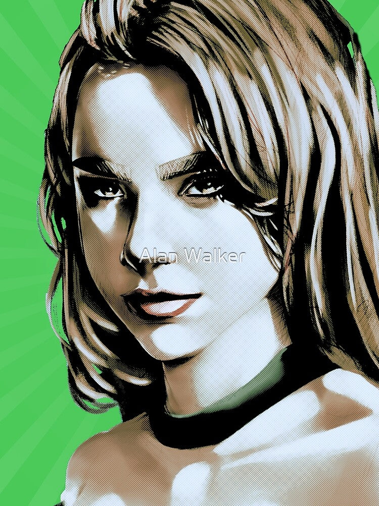 Bad Chick Pop Art Green by Octavio00