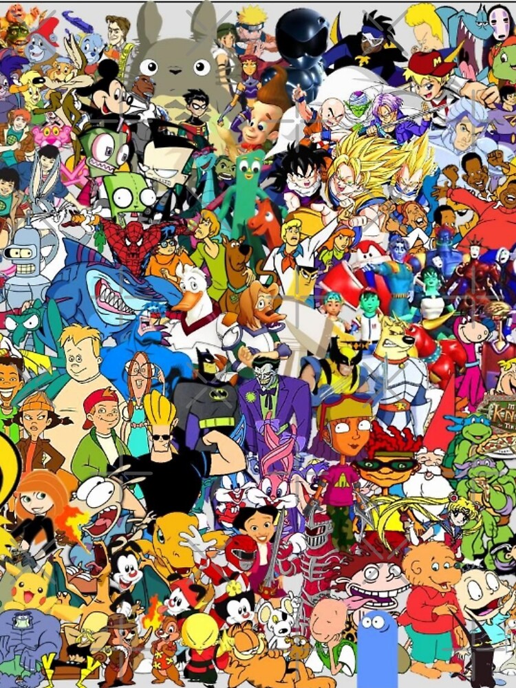 90s cartoons mash up by ferrier1991