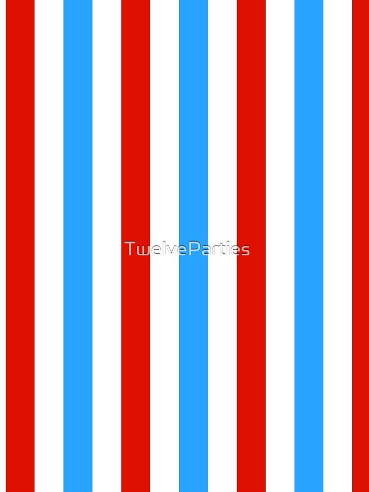 Red, White and Blue Striped Pattern by TwelveParties