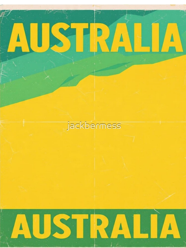 Australia Geometric Power Football Tee by jackbermess