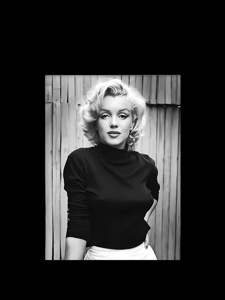 Marilynn Monroe Black and White Portrait by ClumsyHartman