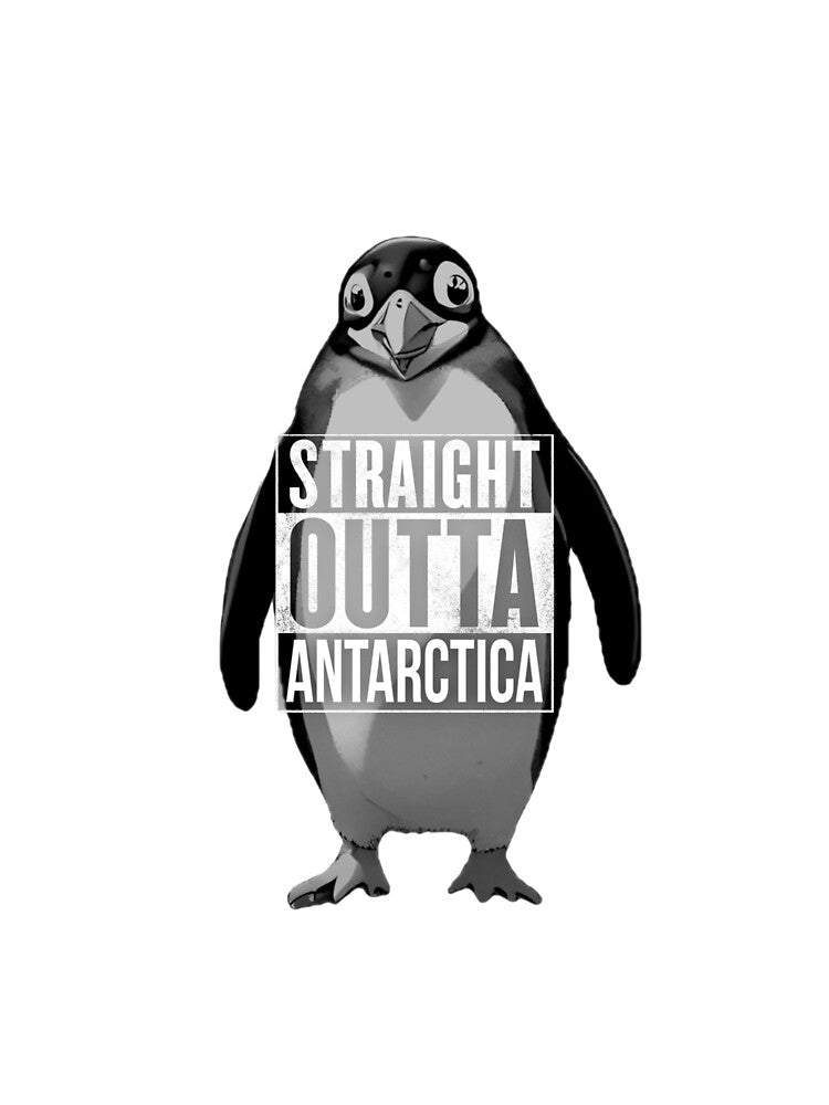 Straight Outta Antarctica Penguin by pUNKnown