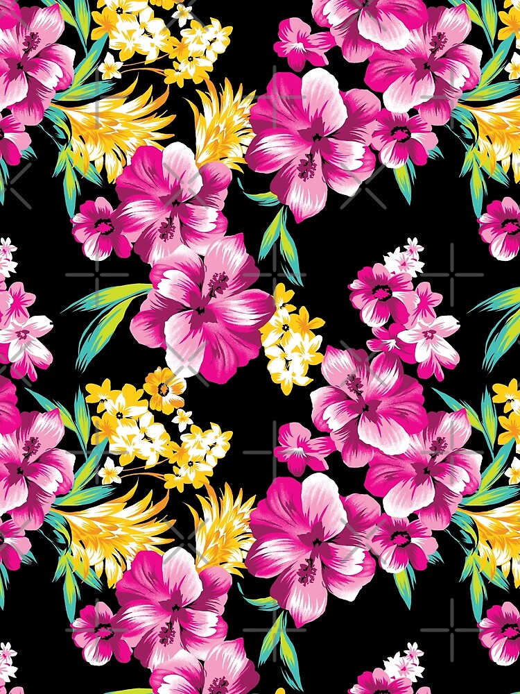 Drive You Mad Hibiscus Pattern by sarodigiart