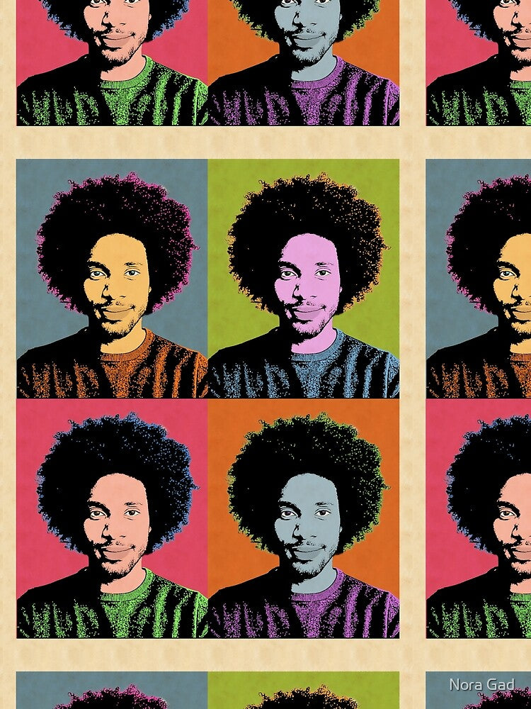Custom  Andy Warhol portrait by Nora Gad
