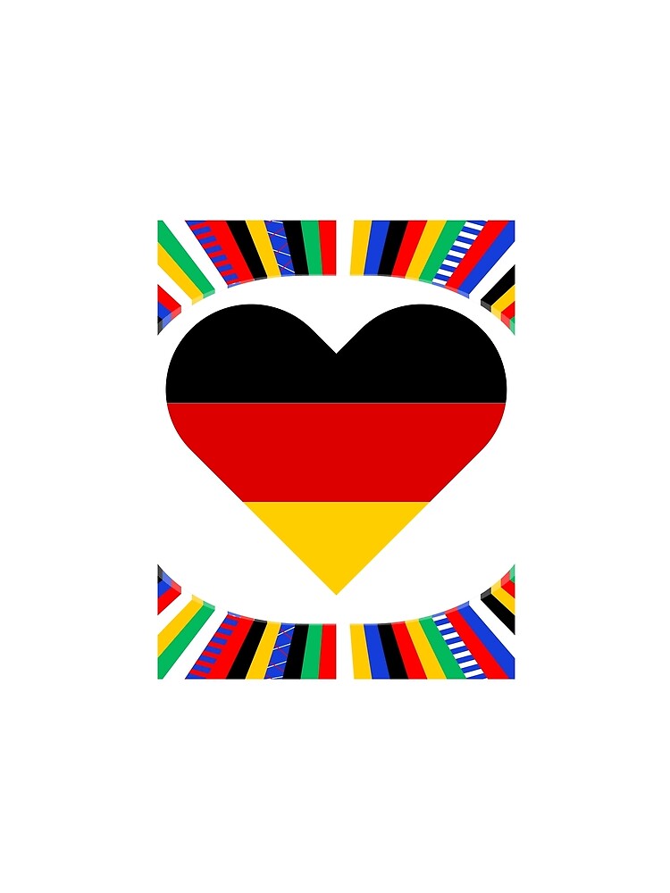 Euro 2024 Germany Heart Flag by alexadybanu