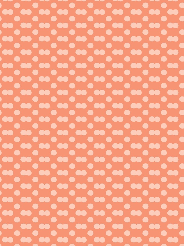 Peachy Pink Cheeky Dotty Spot Pattern by Stephanie J Lewis