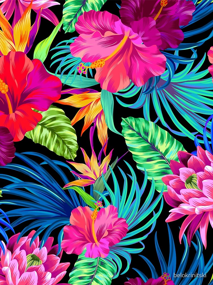 Drive You Mad Hibiscus Pattern by belokrinitski