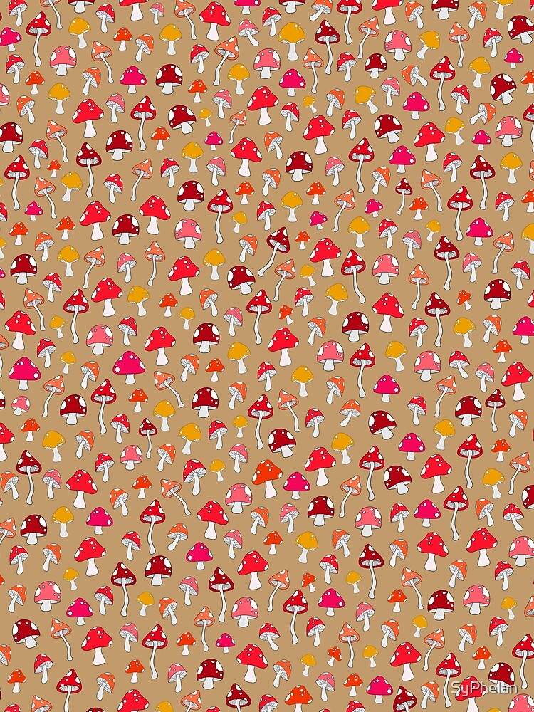 Groovy Shrooms (Camel Tan) by SyPhelan