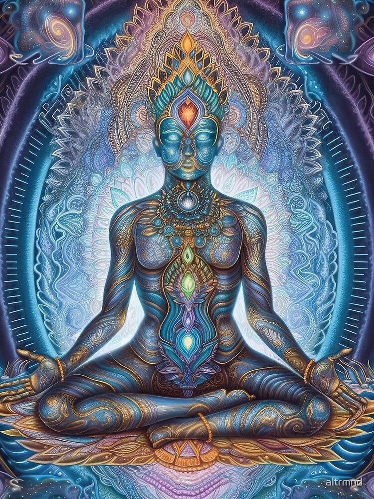 Surreal Psychedelic Astral Meditation Visionary Painting by altrmnd