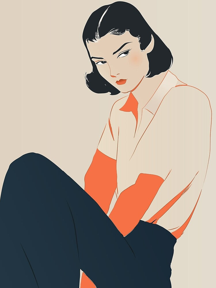 Cool woman art by Rukudzow