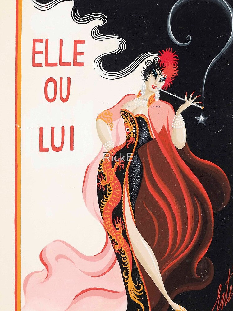Elle Ou Lui by Romain De Tirtoff (Erte) - Vintage Art by RickE