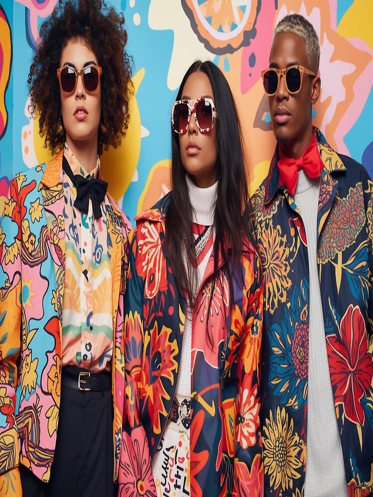 Vibrant Maximalist Floral Fashion Editorial by 21ARTSHIRT21
