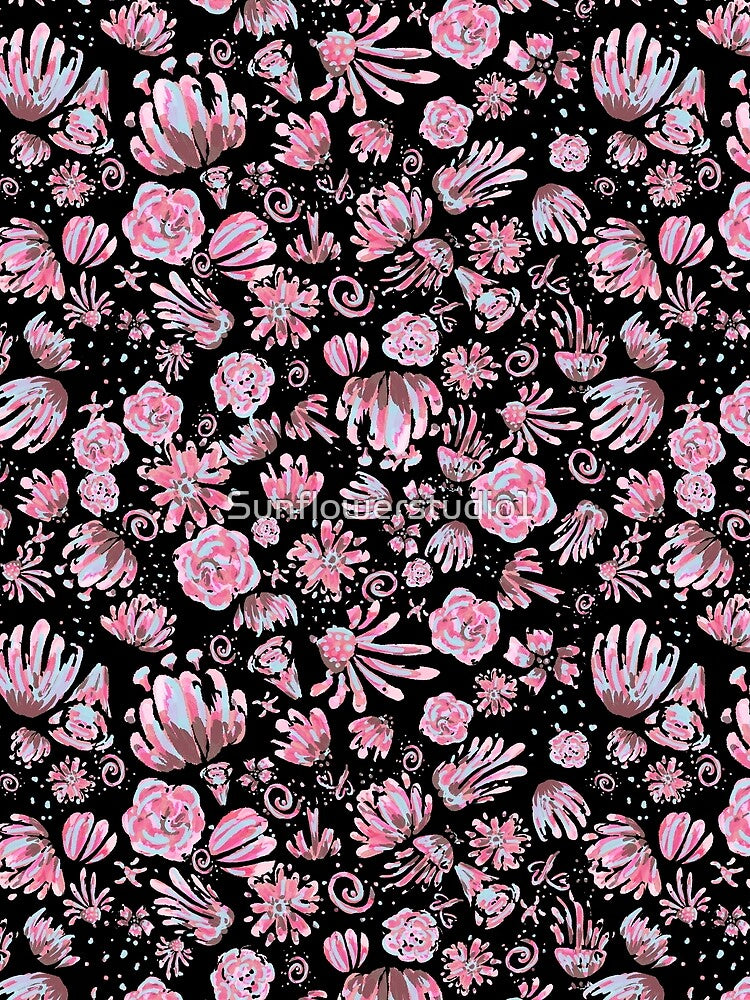 Flower Candy Spring Collection 2026: Cotton Candy dream Black Light Flower Bouquet by Sunflowerstudio1