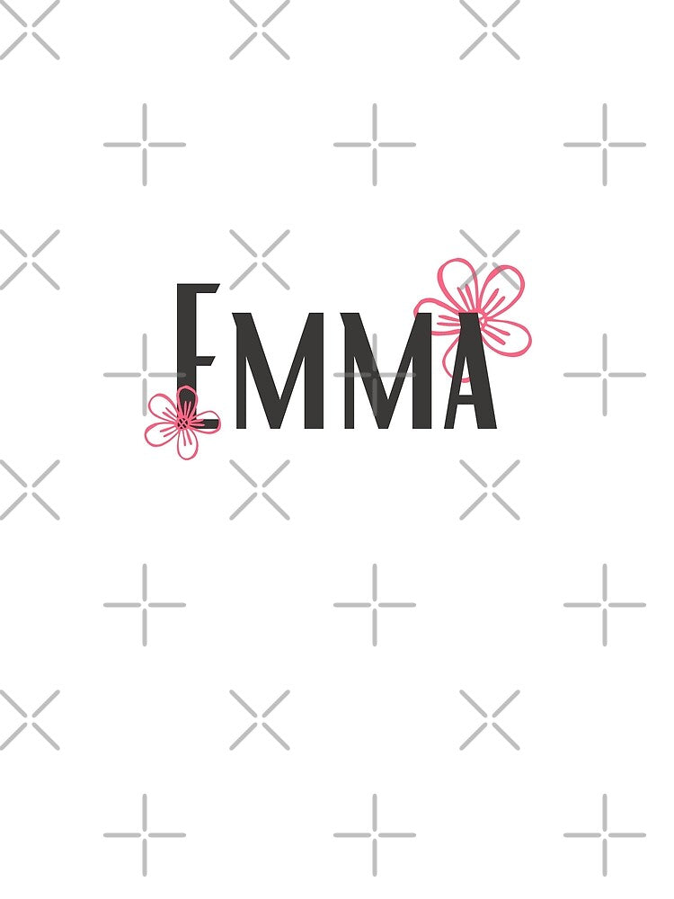 EMMA Name with flowers by Rocky Designs