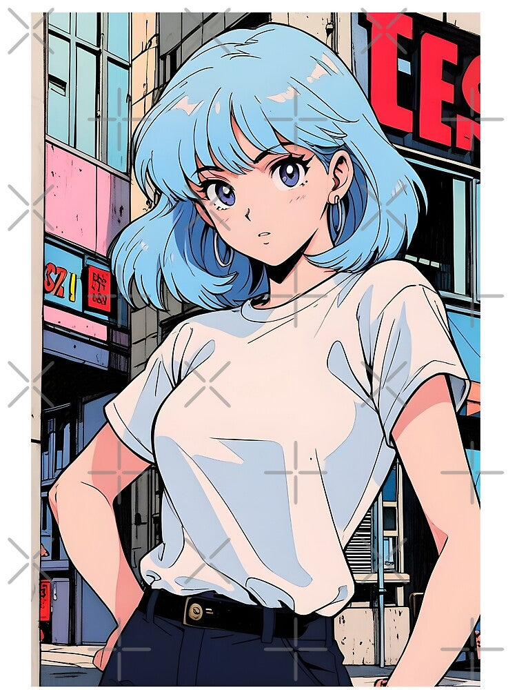Retro anime girl by Anime-VHS