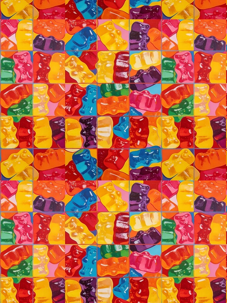 Rainbow Sweets Tessellated Design 3 by NickWhittleArt