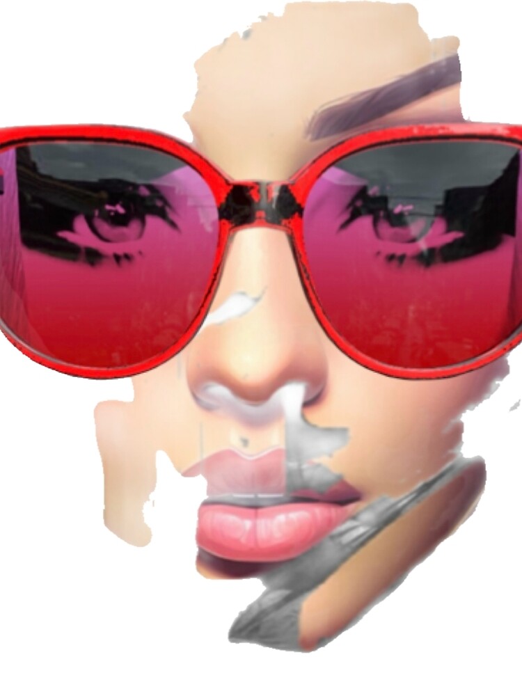 Red Shady Babe by Art By  FRANchessca