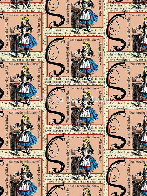 Alice in Wonderland and Through the Looking Glass Alphabet S by Samitha Edwards