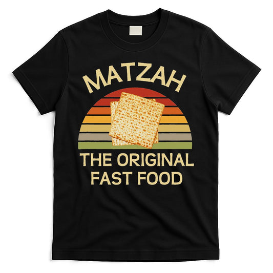 Funny Passover Matzah The Original Fast Food Seder Matzo T-Shirt