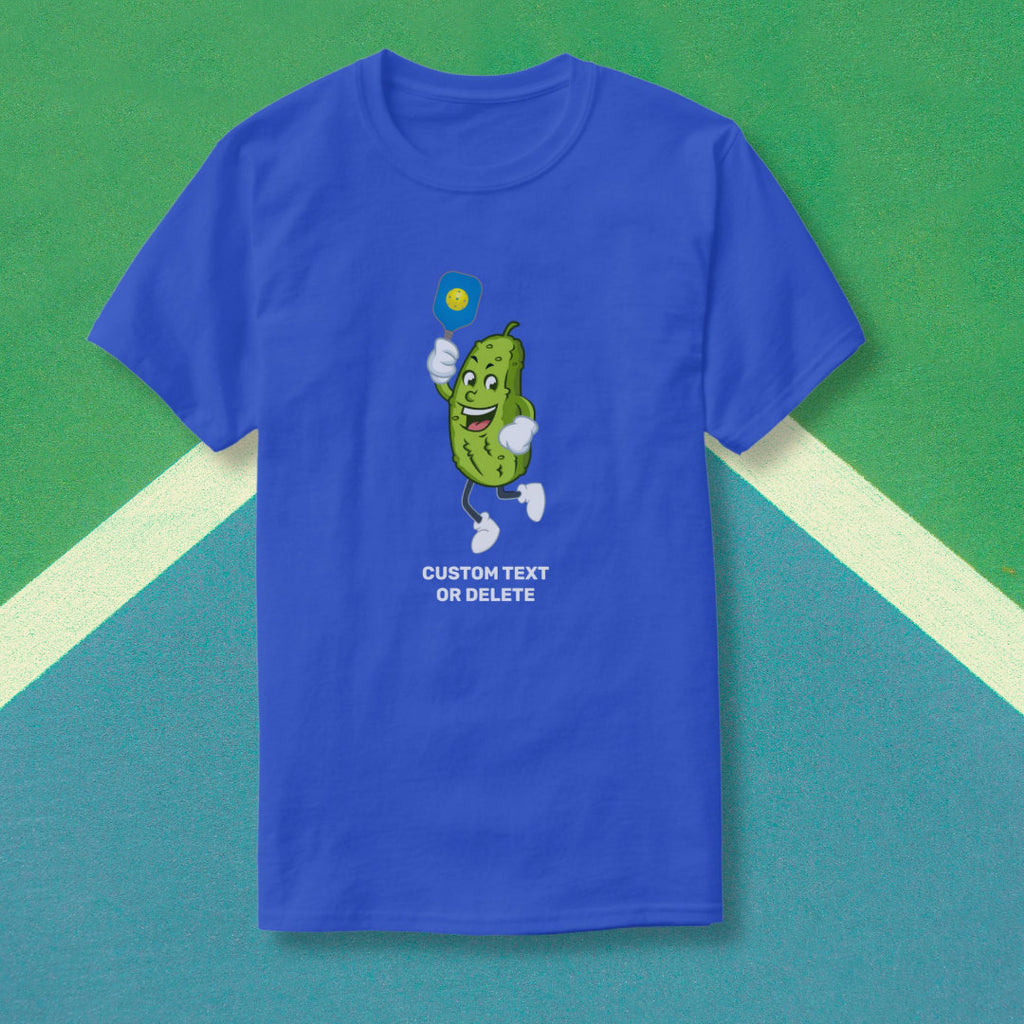 Funny Pickle Playing Pickleball Custom Text