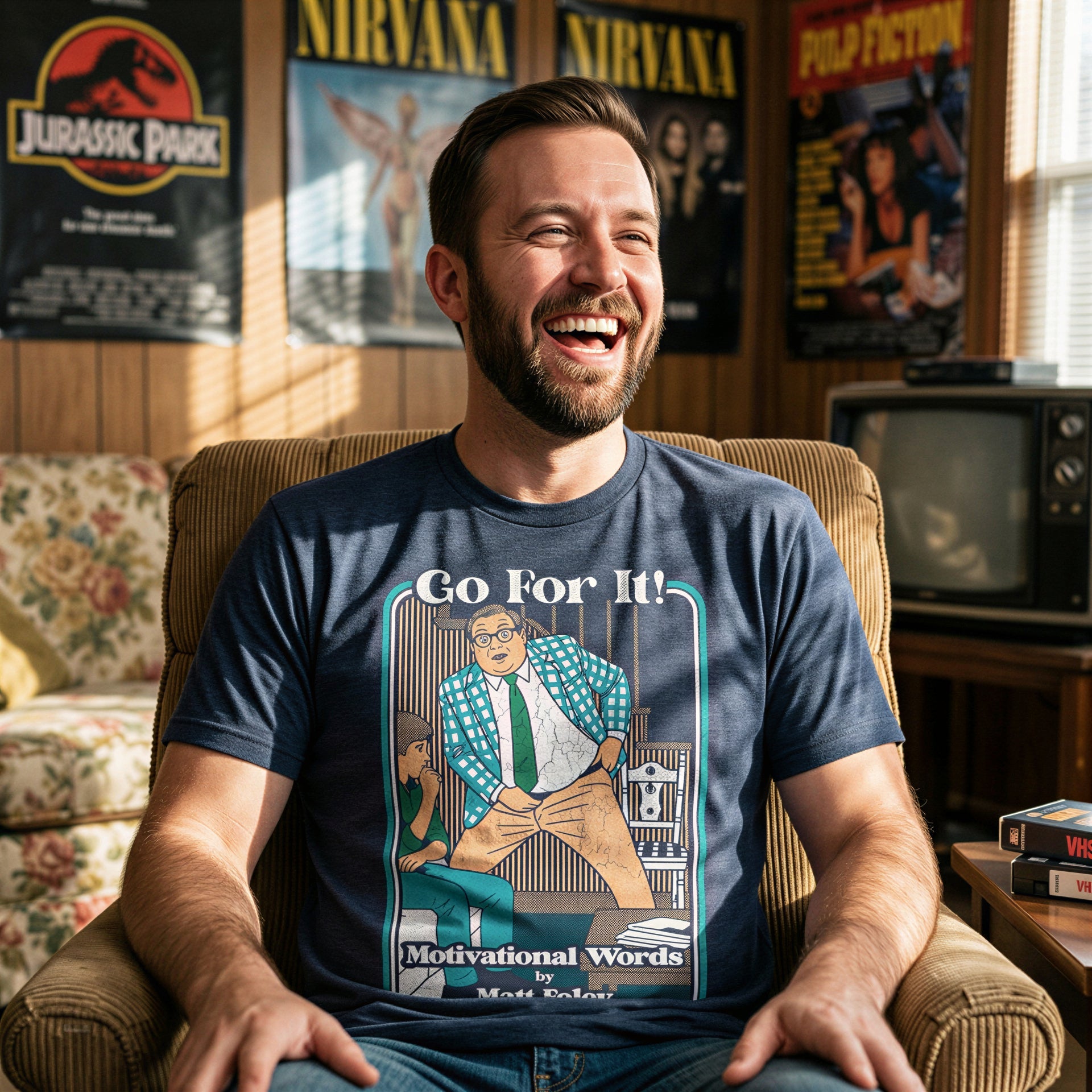 Go For It Motivational Words By Matt Foley Men's T Shirt