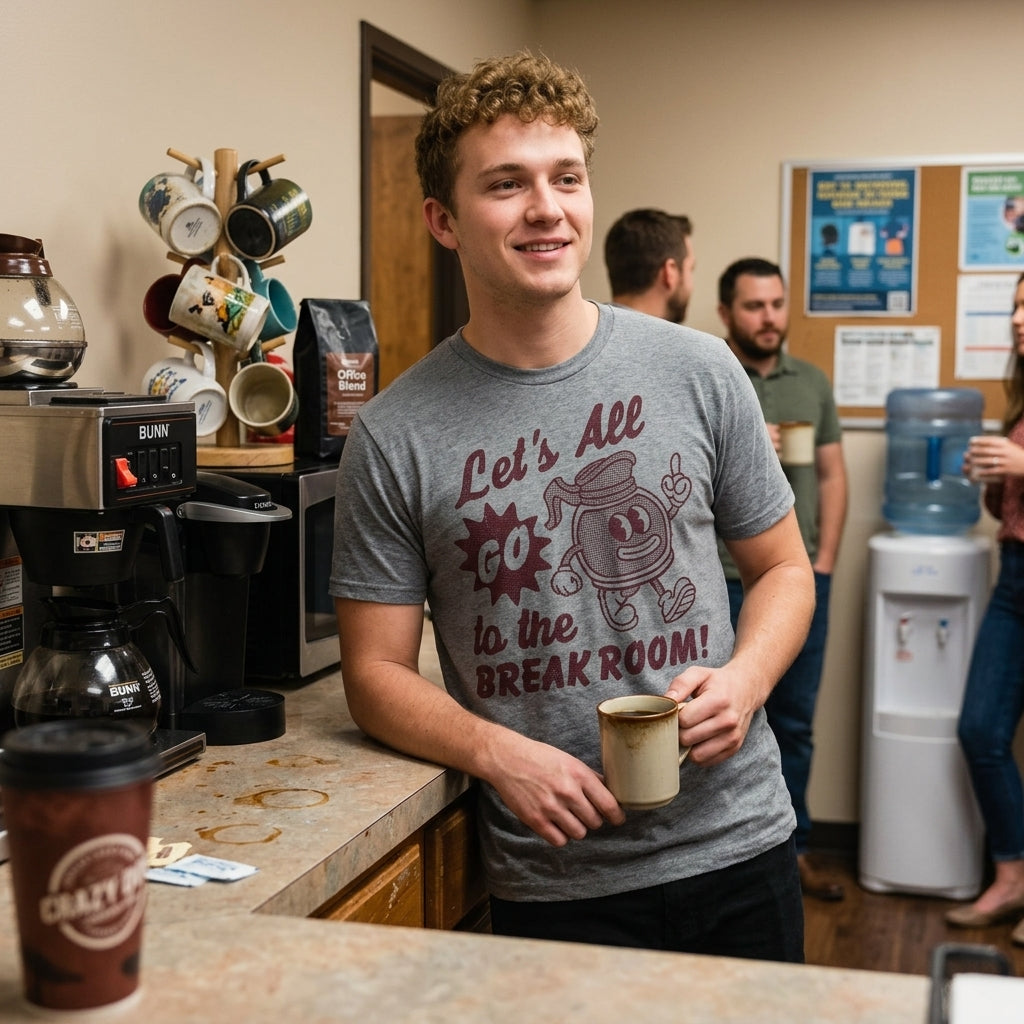 Lets All Go To The Break Room Men's T Shirt
