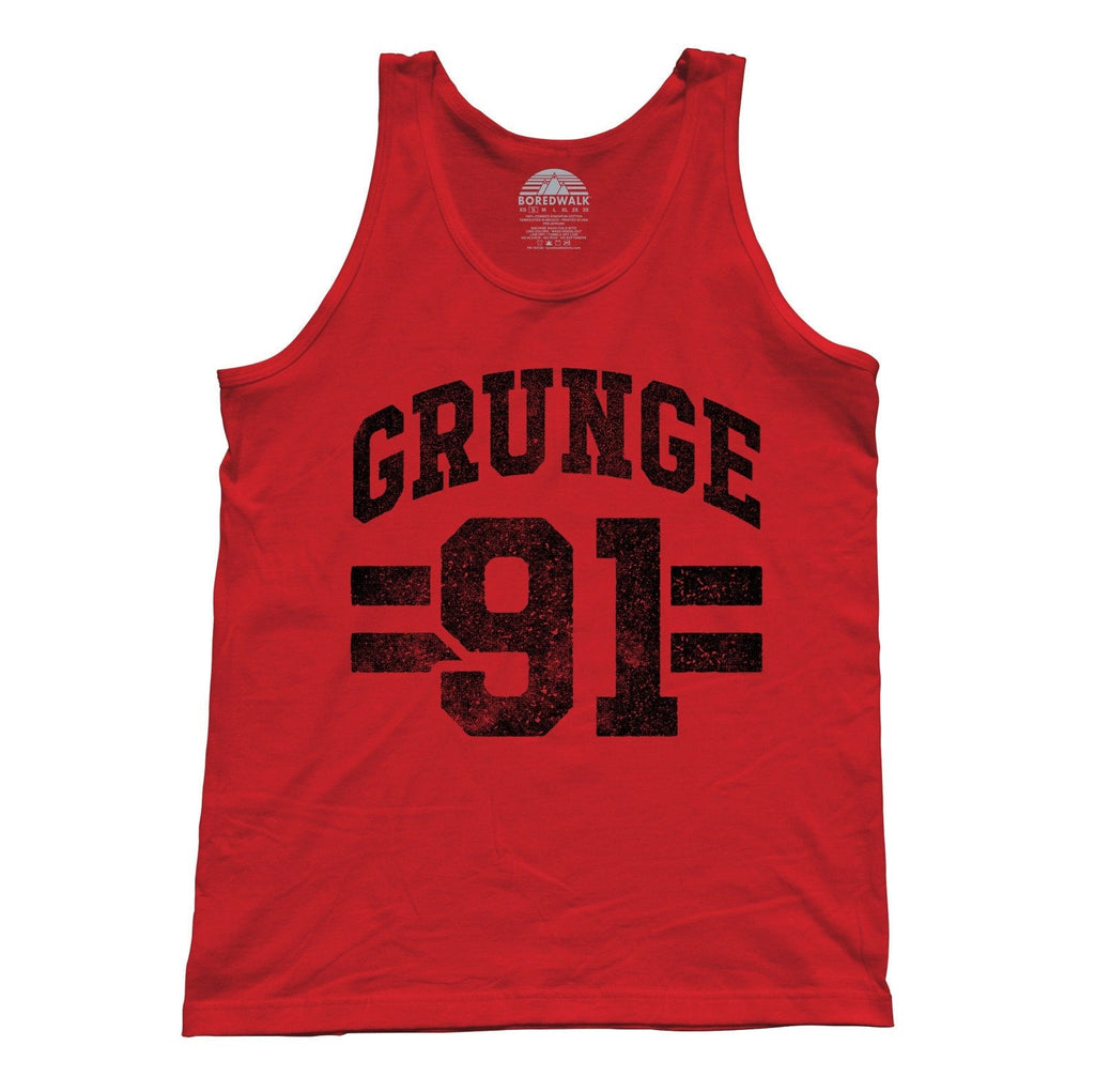 Unisex Grunge 91 Tank Top Alternative 90s Music Punk Grunge Rock and Roll