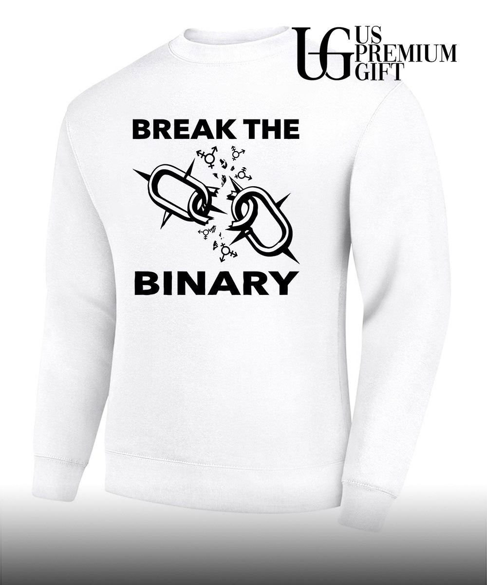 Break The Binary Nonbinary Gender Identity LGBT Pride shirt