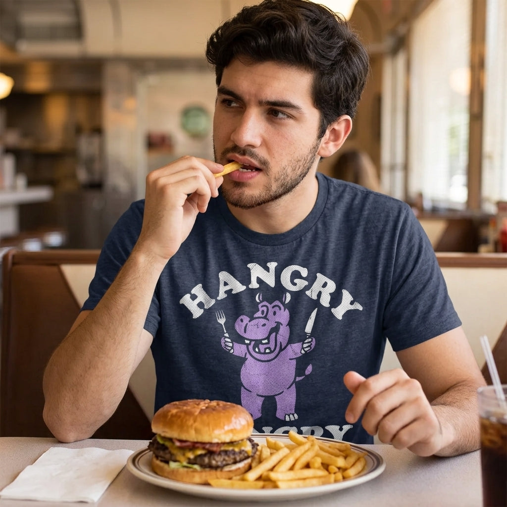 Hangry Hangry Hippo Men's T Shirt