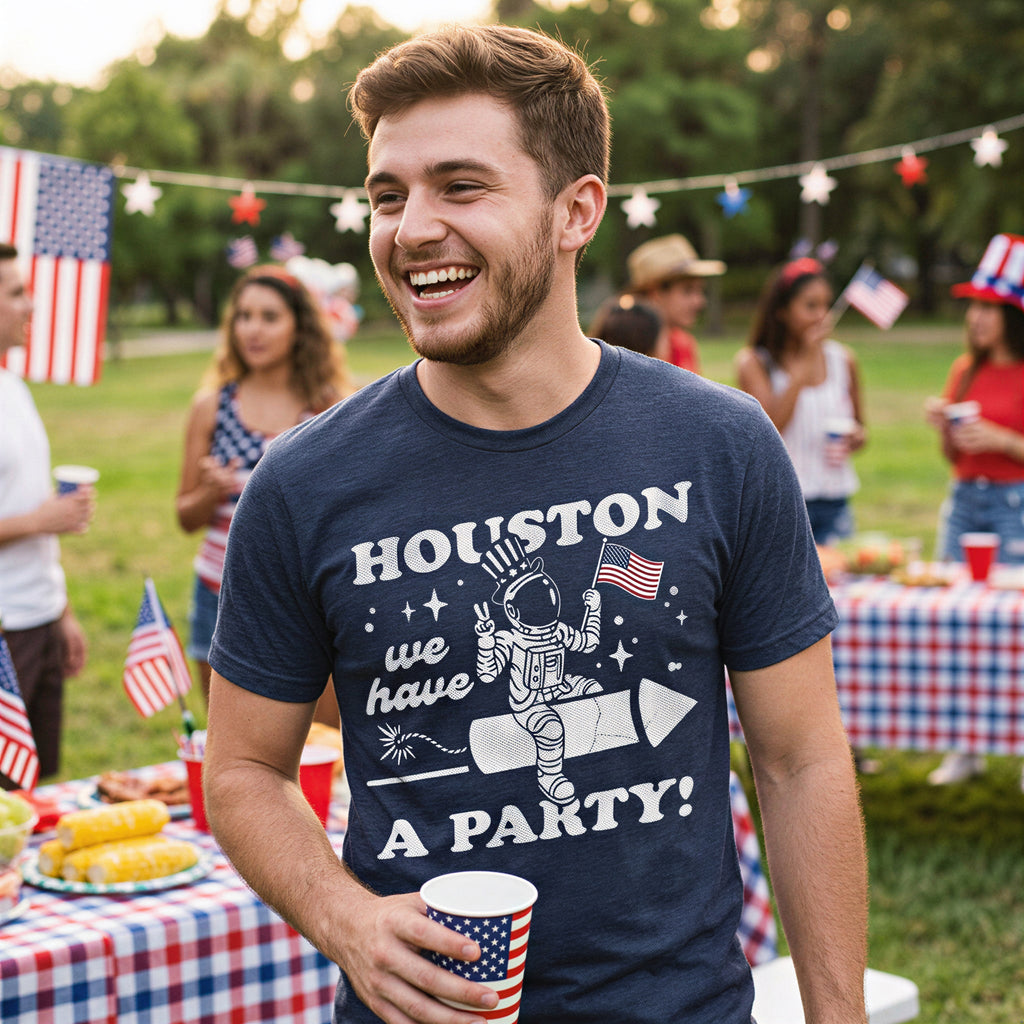 Houston We Have A Party Men's T Shirt