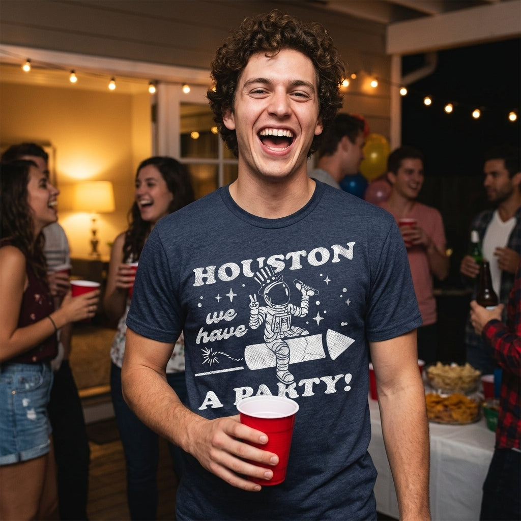 Houston We Have A Party Men's T Shirt