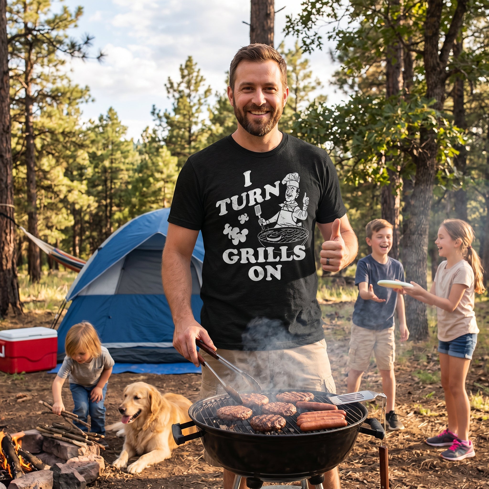 I Turn Grills On Men's T Shirt