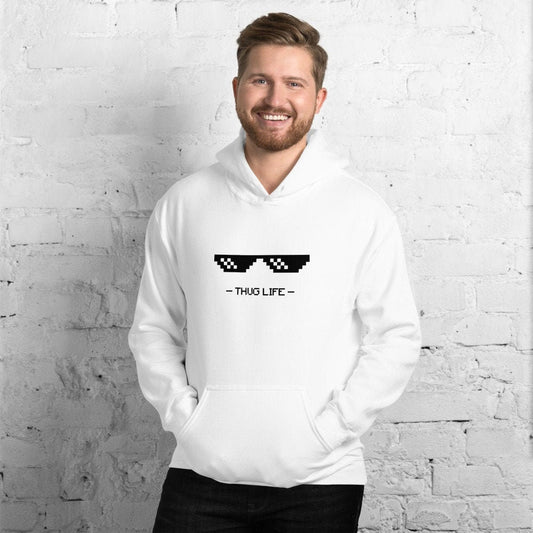 Thug Life Hoodie Gift, Sunglasses Sweatshirt, Funny Gift, Best Gift, Perfect Hoodie For Him Her, Birthday Gift, Unisex Hooded Sweatshirt