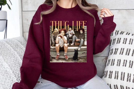 Thug Life Bad Witches Sweatshirt, Retro Sanderson Sisters Shirt, Thug Life Halloween Sweater, Bad Witches T-Shirt