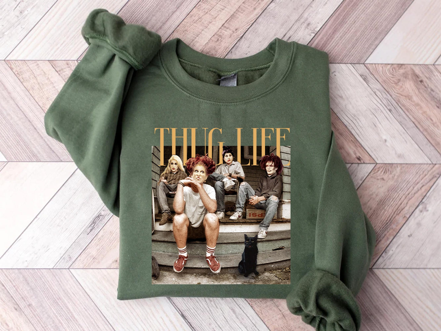 Thug Life Bad Witches Sweatshirt, Retro Sanderson Sisters Shirt, Thug Life Halloween Sweater, Bad Witches T-Shirt