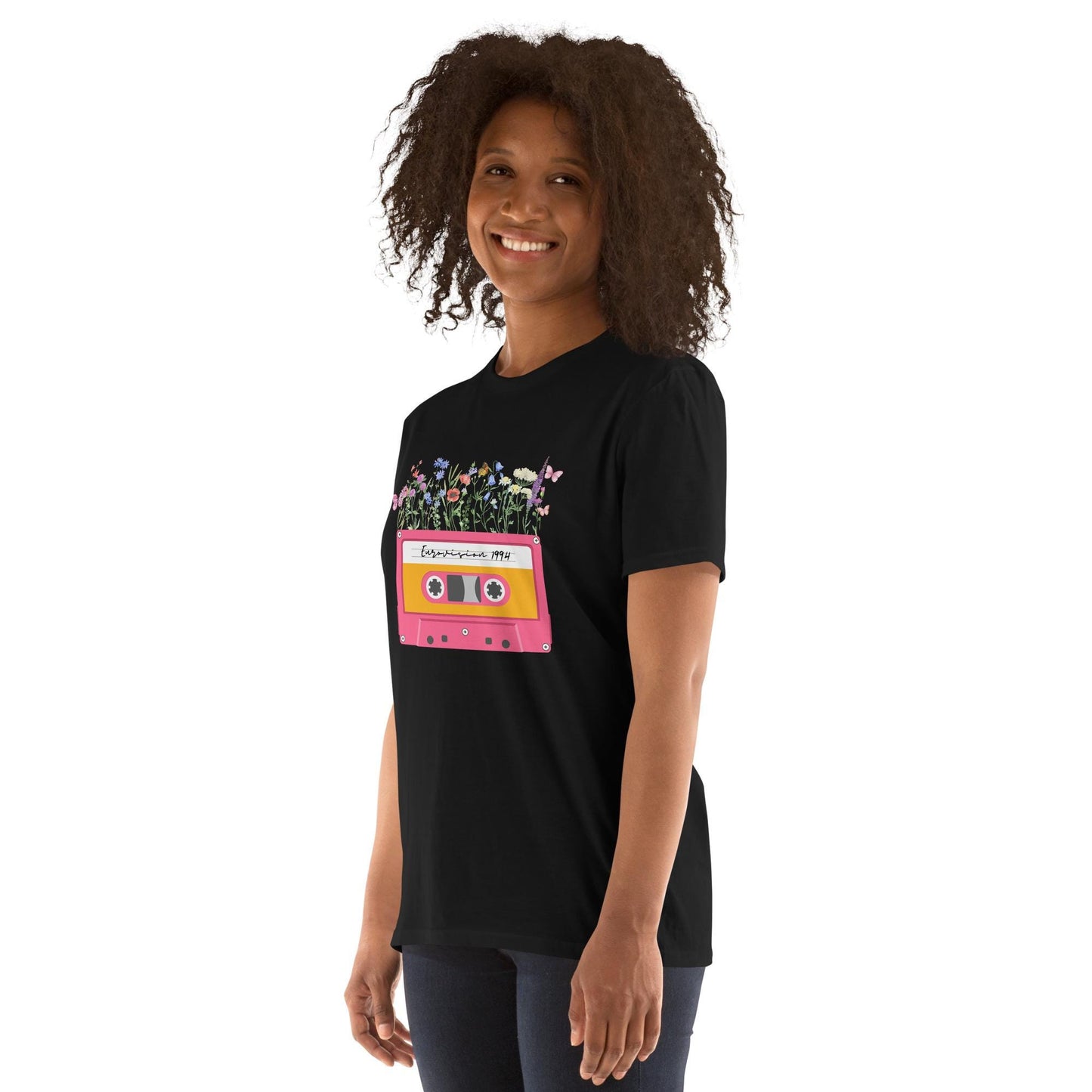 Eurovison Song contest Vintage unisex flower T-shirt Eurovision 2025 ESC Fans Flower T-Shirt