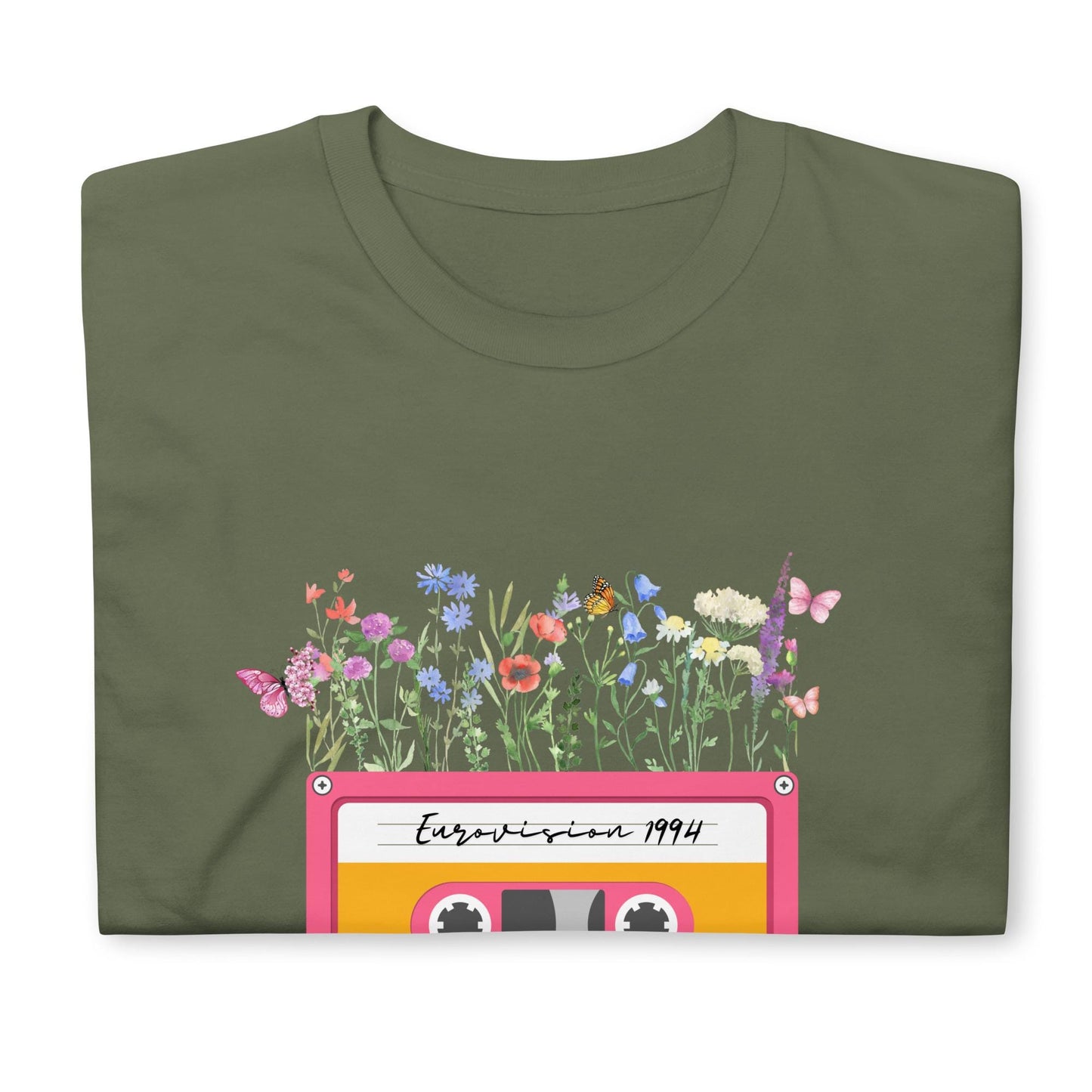 Eurovison Song contest Vintage unisex flower T-shirt Eurovision 2025 ESC Fans Flower T-Shirt