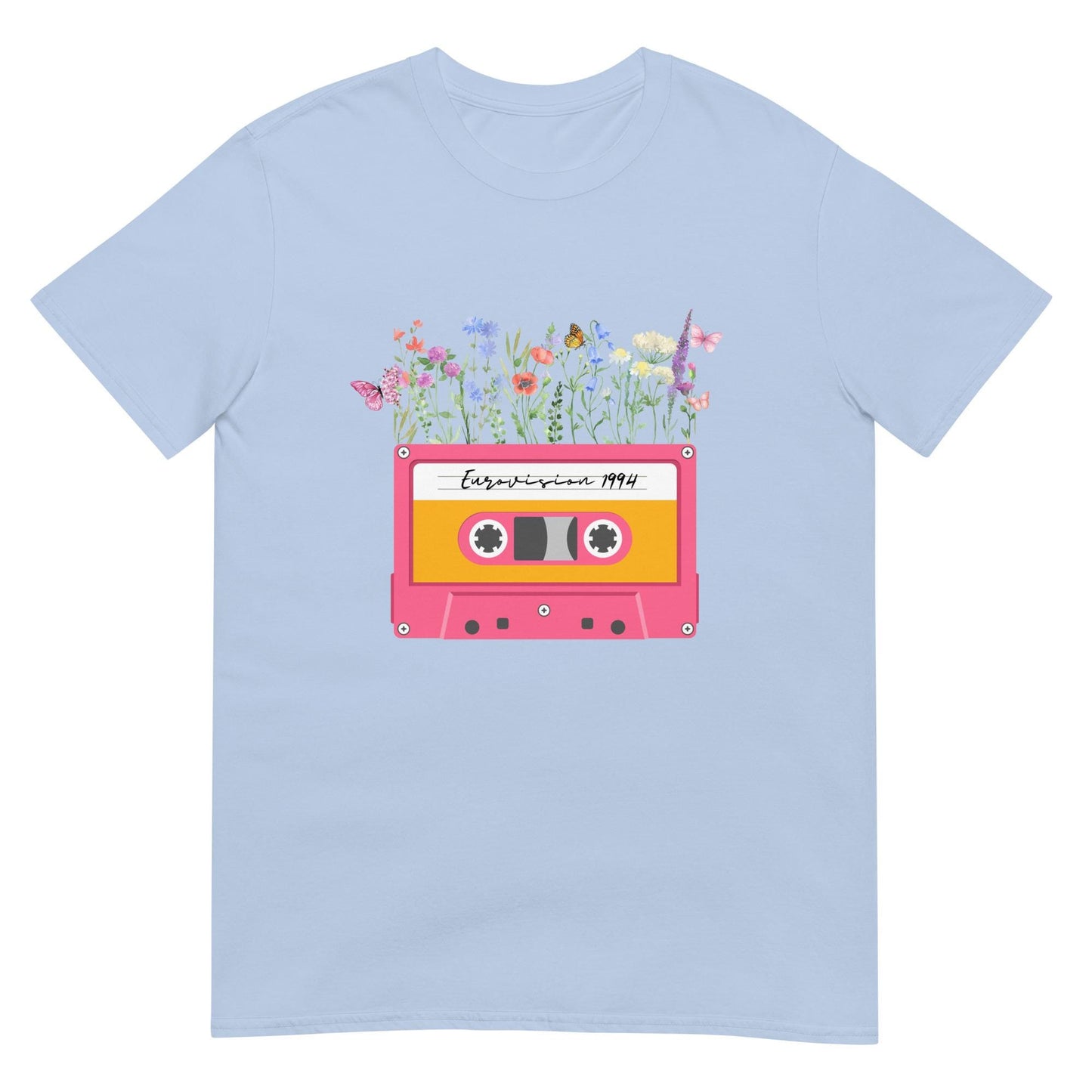 Eurovison Song contest Vintage unisex flower T-shirt Eurovision 2025 ESC Fans Flower T-Shirt