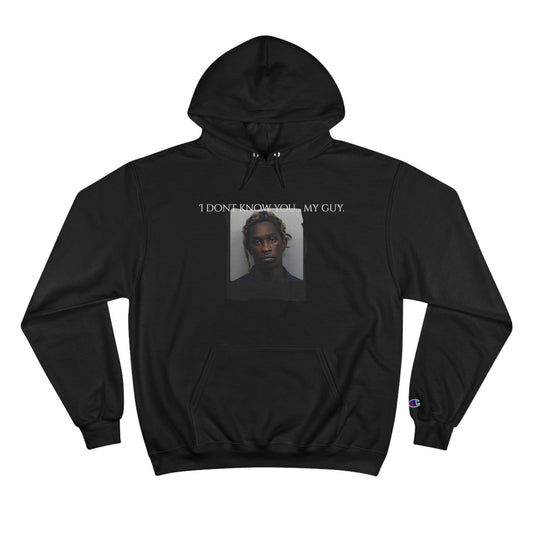 Funny Young Thug Mugshot Champion Hoodie, Thug Life Sweatshirt, Ten Toes Down Thug Hoodie, Gangster Pullover, Hip Hop Jumper