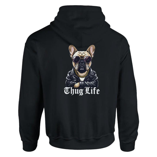 Dog Thug Life Hoodie - Cozy Pet Lover Pullover - Funny Dog Apparel