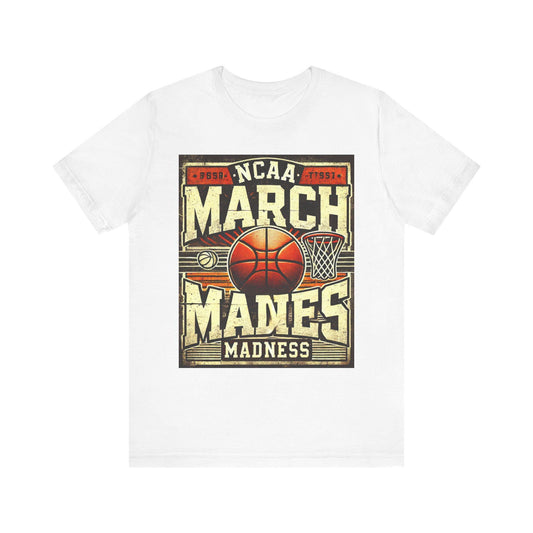 March Madness Basketball Tee, NCAA Basketball, Game Day Apparel, March Sports Event Merchandise, Vintage retro basketball T-shirt tee
