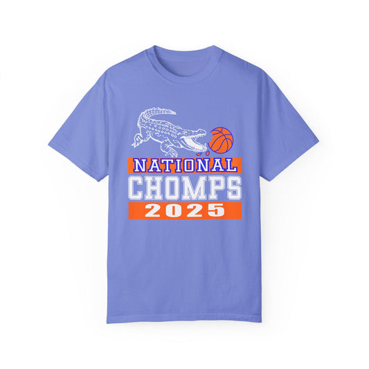 Florida Gators Basketball National Champs 2025 Basketball T-Shirt, Unisex Sports Tee, Garment-Dyed Shirt, Gators Fan Gear, NCAA Merchandise