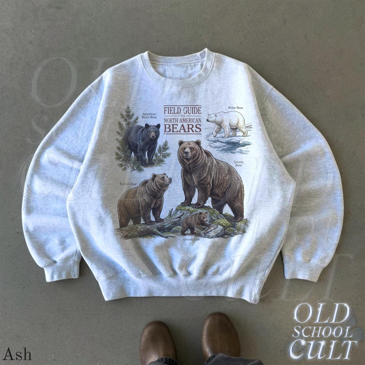 Vintage Bear Retro North American Wildlife 90s Natural History Forest Animal Lover Cabin Nostalgia (3)